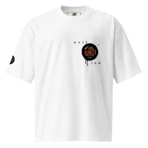 Evil Ink White Oversized Heavyweight T-Shirt