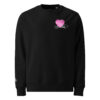 unisex-eco-sweatshirt-black-front-68d5aeba9ec64.jpg Evil Heart Skribble - Unisex Eco Sweatshirt