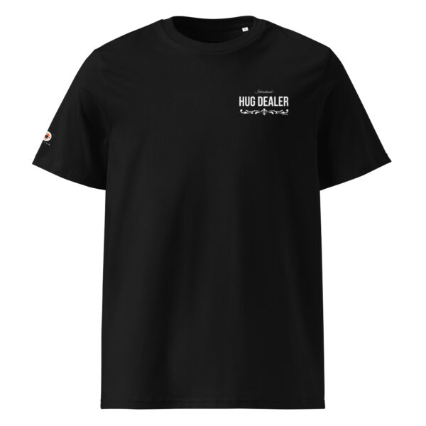 unisex-organic-cotton-t-shirt-black-front-68bd4d17cbd0c.jpg EI Hug Dealer - Unisex Organic Cotton Tee