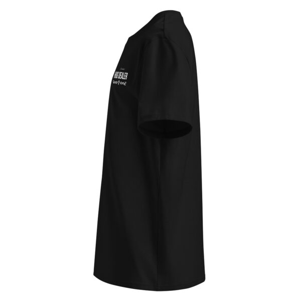 unisex-organic-cotton-t-shirt-black-left-68bd4d1a5b231.jpg EI Hug Dealer - Unisex Organic Cotton Tee